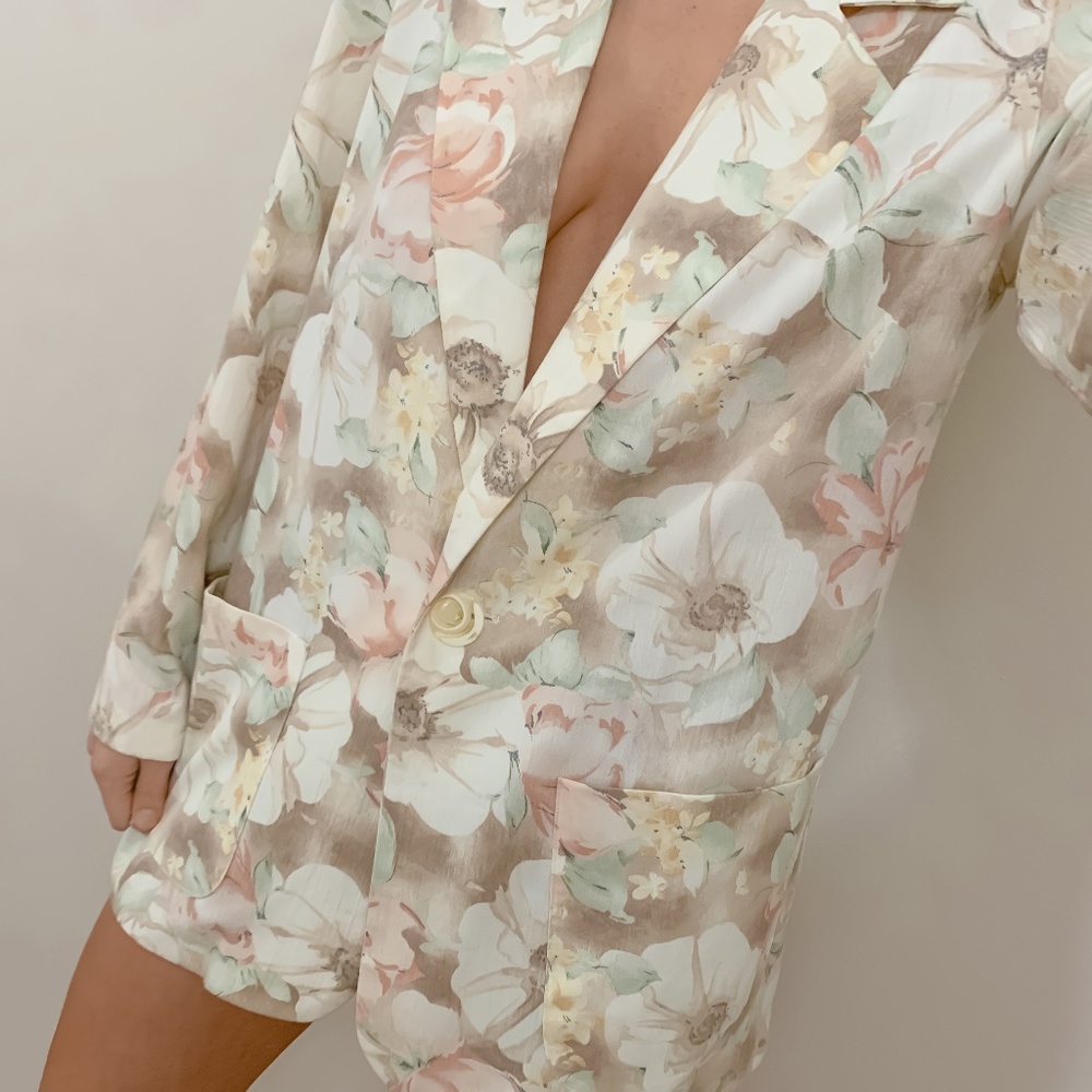 pastel bloom blazer